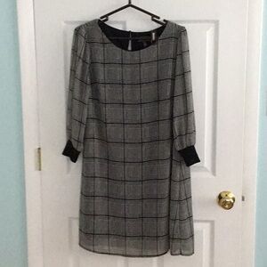 Luxology Shift Dress Grey and Black size 8
